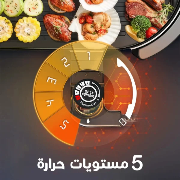 ⁦شواية بوعاء كهربائية 2 في 1⁩ - الصورة ⁦5⁩